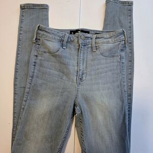 Hollister Women's Denim Skinny Jeans - Light Blue